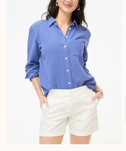 Nwt J. Crew FactoryWomen's 5" Classic Chino Short size 16 White  H1453 - Picture 1 of 6