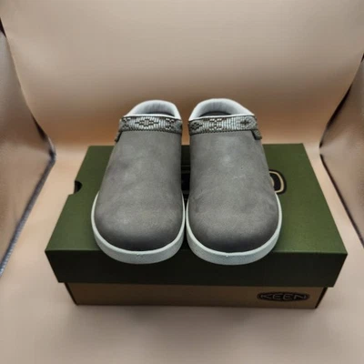 KEEN Elle Mule Suede Woman's Clogs  Brindle/birch Size 5.5 - Image 1 of 4