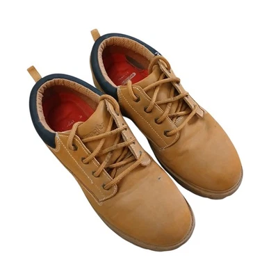 牧马人低帮工作远足鞋男式 12 骆驼棕色软头记忆泡沫 — 第 1/4 张图片