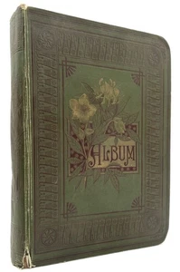 Handmade Scrapbook Featuring Chromolithograph Trade Cards Circa 1890 - Picture 1 of 9