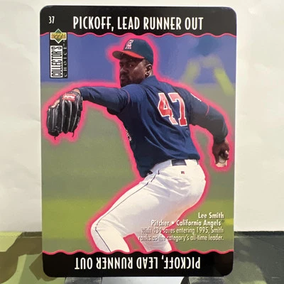 Lee Smith #37 Collectors Choice MLB 1996 California Angels “You Make The Play” - Image 1 of 2