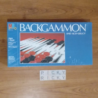 Backgammon And Acey-Deucy Board Game Vintage MB Games/1982 - New/Sealed - Image 1 of 4