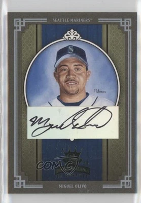 2005 Donruss Diamond Kings Green Framed Signatures /25 Miguel Olivo #206 Auto - Image 1 of 2