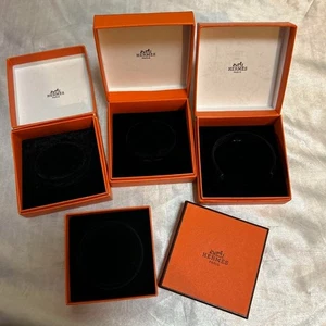 HERMES necklace case bangle case jewelry case empty case set of 4 from Japan - Picture 1 of 4