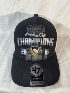 '47 Pittsburgh Penguins NHL Stanley Cup Adjustable Snapback Hockey Cap Hat NEW - Picture 1 of 6