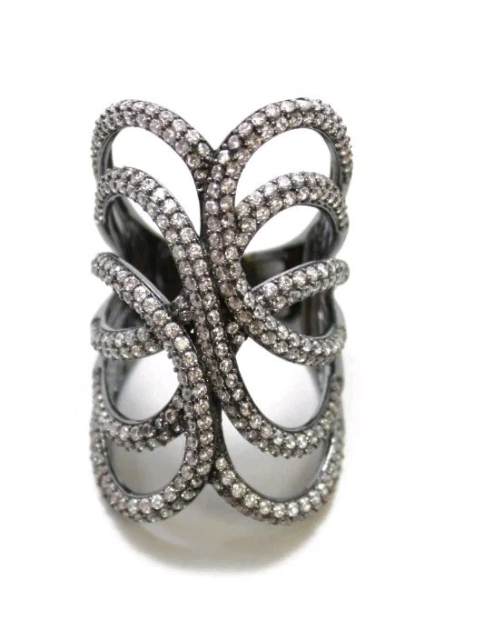 Anillo Jaula Noir Álora Talla 7 Foto 1 de 4