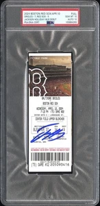 Jackson Holliday Signed MLB Debut Ticket 4/10/2024 PSA 10 Gem Mint Auto 10 - Picture 1 of 2