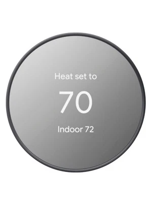 Google Nest Thermostat G4CVZ Smart Wi-Fi Charcoal Programmable NEW SEALED - Image 1 of 4