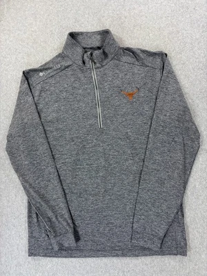 Texas Longhorns Columbia 1/4 Zip Stitched Logo Campus Pullover (Men's Large) - Image 1 of 4