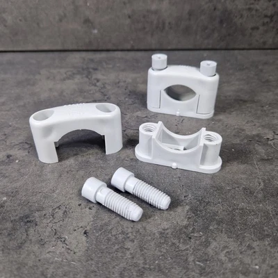 HUP ELEKTROTECHNIK VERTRIEBS GMBH 50x Iso-Abstandschelle einfach 15 - 25mm Kabelschelle Kabelhalter Schelle HUP