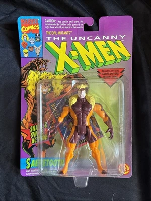 Vintage Toybiz Marvel Sabretooth Figure W Card Snarl and Swipe X-Men 1993 ToyBiz - Image 1 of 4