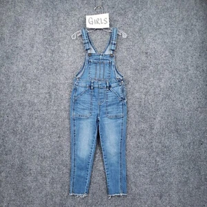 OshKosh B'gosh Overalls Youth 5 Girl Blue Denim Vestbak Bib Jean Tapered Pockets - Picture 1 of 16