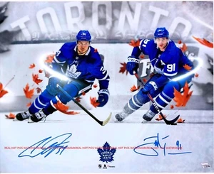 AUSTON MATTHEWS & JOHN TAVARES Maple Leafs Autographed 8x10 Signed Reprint - Picture 1 of 2