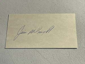Jim McKnight Signed Autograph 3x5 Index 1960 Chicago Cubs TOUGH D.94 - Picture 1 of 2