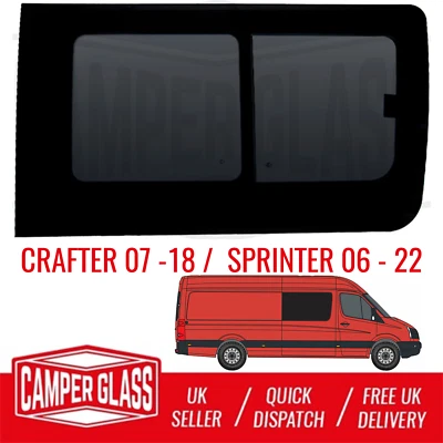 Crafter (07-18) /Mercedes Sprinter (06-20) Driver Side Sliding Privacy Window - Image 1 of 4