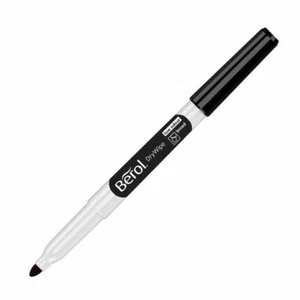 1 x Berol BROAD Tip Drywipe Whiteboard Marker Stifte trocken abwischbar schwarz - Bild 1 von 3