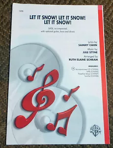 Let It Snow! Let It Snow! Let It Snow! - Cahn & Styne: SATB Accompanied 8pg 1945 - Picture 1 of 3
