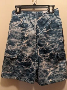 Mossy Oak Fishing Elements Boys 8 Blue 8 Inch lined Swim Trunks NWT - Picture 1 of 8