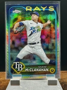 2024 Topps cromo Shane McClanahan #135 refractor de prisma Tampa Bay Rays - Imagen 1 de 2