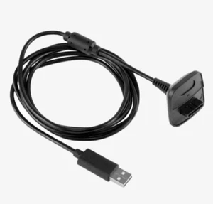 Cable de carga del mando - negro para mando Microsoft Xbox 360 - Imagen 1 de 3