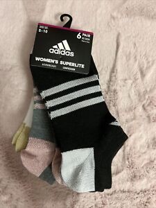 Adidas Women’s Superlite 6 Pair No Show Socks Size 5-10