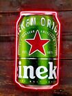 Custom 18" Vintage Style Heineken LED Beer Sign with Red Light