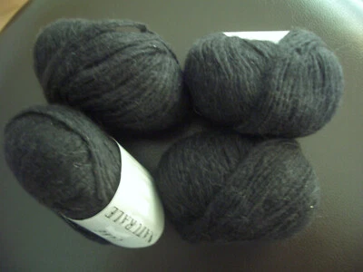 10 x 25 g Naturale Lang Yarns   04 schwarz Alpaca/Kidmohair/Merino/Polyamid - Bild 1 von 3