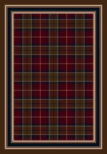 Milliken Beige Transitional Casual Holiday Geometric Magee Tartan Dark Amber - Picture 1 of 9