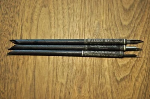 Antique 1890s Warren's Combination 1 Cent Dip Pen North Manchester IN : 3 PENS - Picture 1 of 6