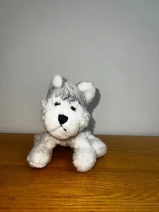 Ganz Webkinz Husky Dog HM120 Gray White Plush Stuffed Animal Toy No Code 8" - Picture 1 of 3