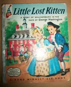 Rand McNally Elf book Little Lost Kitten #544 1956 56-83463 Mildred Comfort HBGD - Picture 1 of 6