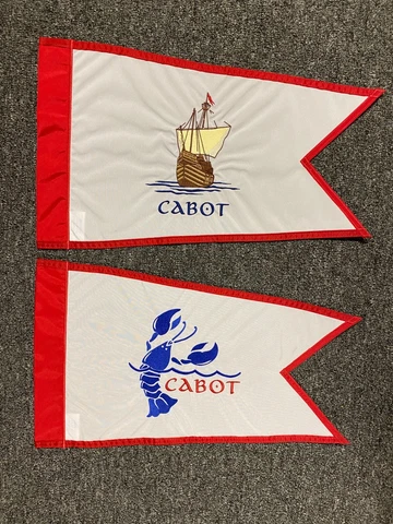 CABOT CLIFFS  GOLF CLUB   2 EMBROIDERED COURSE PIN FLAGS - PRESTIGE FLAG NEW PGA Cover