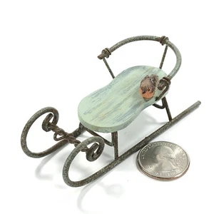 De Colección Miniatura Marjolein Bastin Madera Metal Conservatorio Naturaleza Trineo Pájaro Invierno  - Imagen 1 de 11