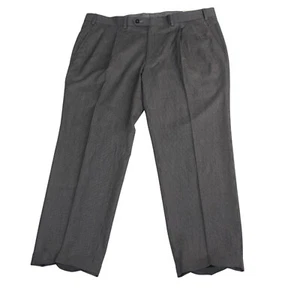Lauren Ralph Lauren Mens 38 X 30 Dress Pants Gray Pleated Mini Houndstooth - Picture 1 of 13