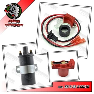 Electronic ignition for Bosch distributors Rotor arm Lucas DLB110 ballast coil - Picture 1 of 8