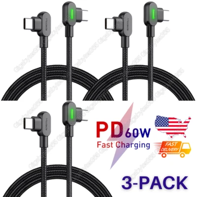 3-Pack Mcdodo USB C Charger Data Cable USB C to Type C Cable Android For Samsung - Image 1 of 4