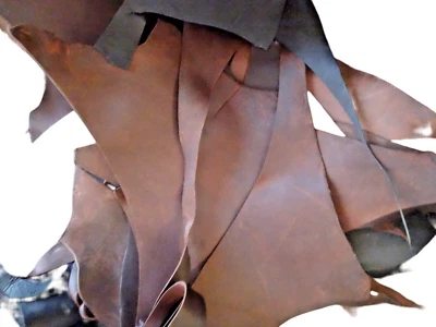 Lederreste Fettleder Leder Dicke 3,5mm - 4mm Schwarz, Braun, Cognac, Pink