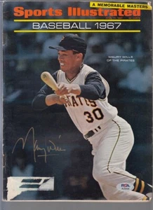 Maury Wills signed Pirates 1967 Sports Illustrated Magazine PSA/DNA 91421 - Picture 1 of 2