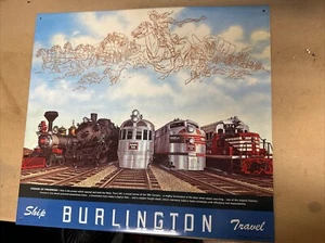 Burlington Parade Of Progress Metal Sign 13” x 14” - Picture 1 of 3