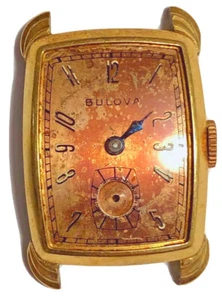 Vintage Mens Bulova Gold Plated Watch For Restoration - Picture 1 of 6