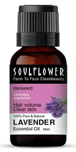 Soulflower Lavender 10ml Essential Oil for Healthy Hair & Growth Skin Hair Fall - Picture 1 of 8