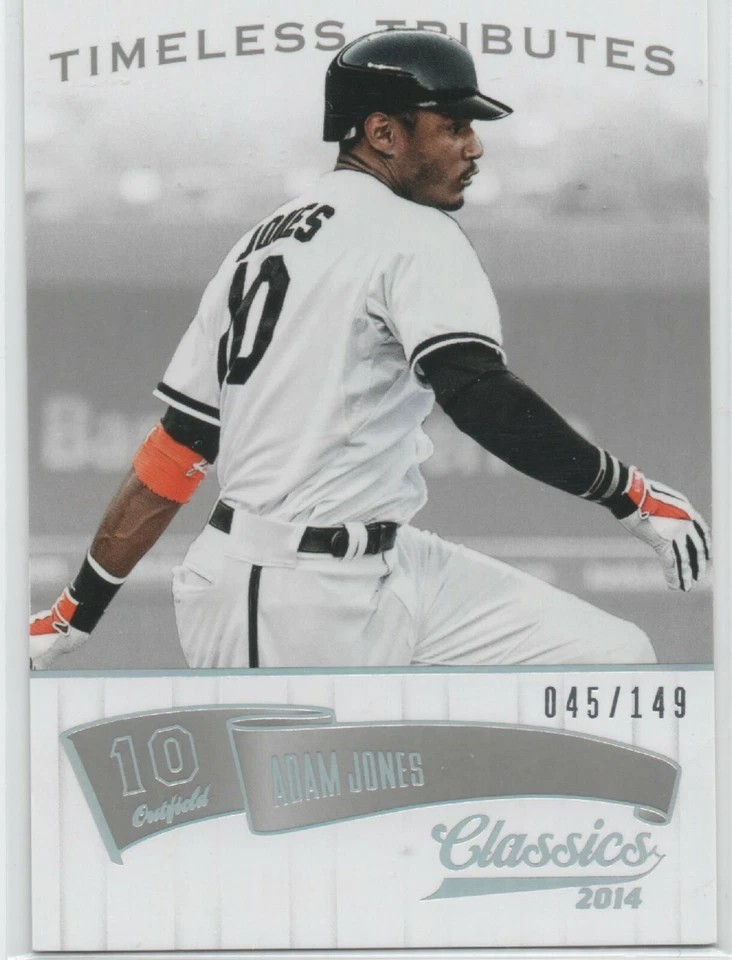 2014 Panini Classic TIMELESS TRIBUTES #1 Adam Jones BALTIMORE ORIOLES 66/149 9 - Image 1 of 1