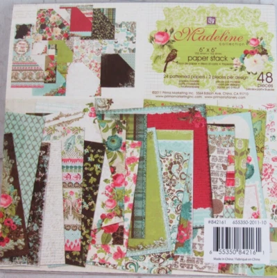 Prima Madeline Collection 6"x6" Paper Stack 48 pcs, 842161 - Image 1 of 2