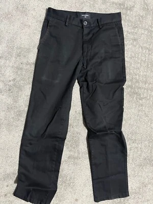 Mens Dockers Black Solid Slim Tapered Leg Stretch Cotton Pants Sz 29x30 - Image 1 of 4