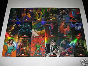 2007 MARVEL MASTERPIECES X-MEN + Spider-Man FOIL 2 SETS - Picture 1 of 3
