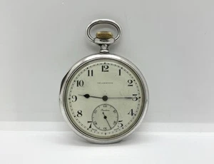 Massive Sterling Silber Gehäuse Collingwood Peertone Anhänger Taschenuhr - zum Reparieren - Bild 1 von 20
