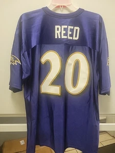 Baltimore Ravens NFL Players Purple Jersey 20 Ed REED Sz XL - Picture 1 of 4