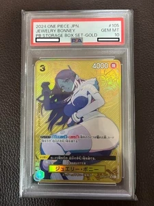 PSA 10 gioielli Bonney OP08-105 SR PB set di conservazione oro pezzo unico carta 2024 JP - Foto 1 di 2
