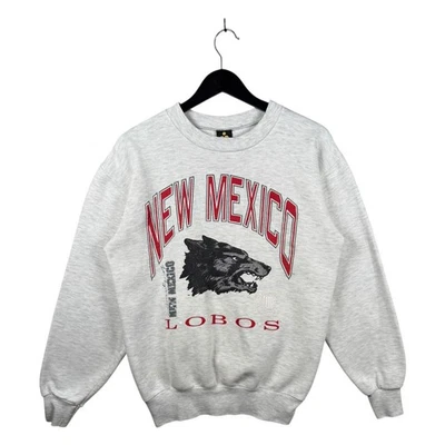 Vintage University of New Mexico Lobos NCAA Crewneck Gray Mens Medium - Image 1 of 4