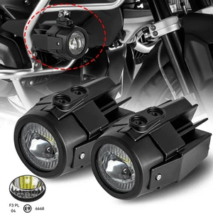 Motorcycle LED Auxiliary Headlight Flip Fog Light Protector Fit For BMW R1200GS - Imagen 1 de 16